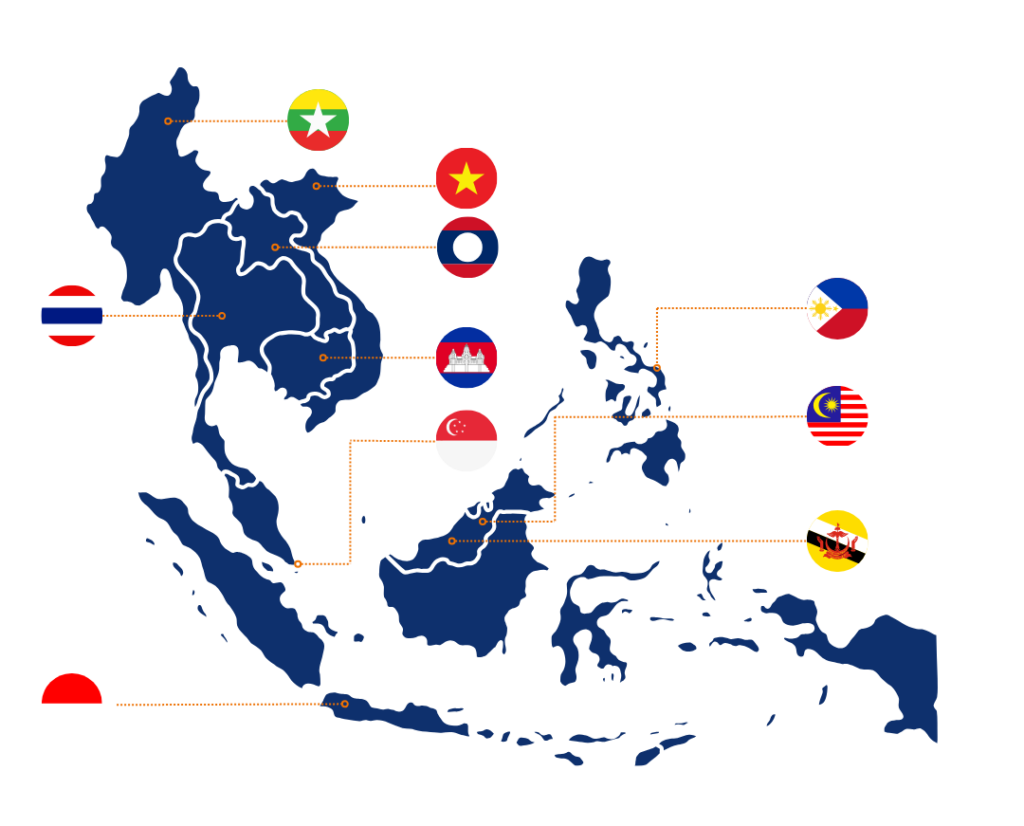 ASEAN map infographic