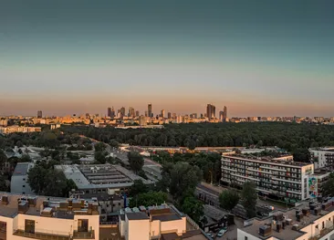 vista sulla città di varsavia