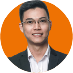 Portrait Orange Background - Brian Nguyen