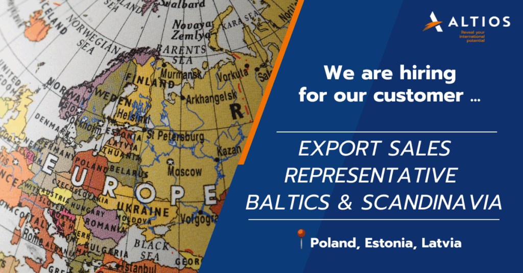 export sales representative baltics scandinavia
